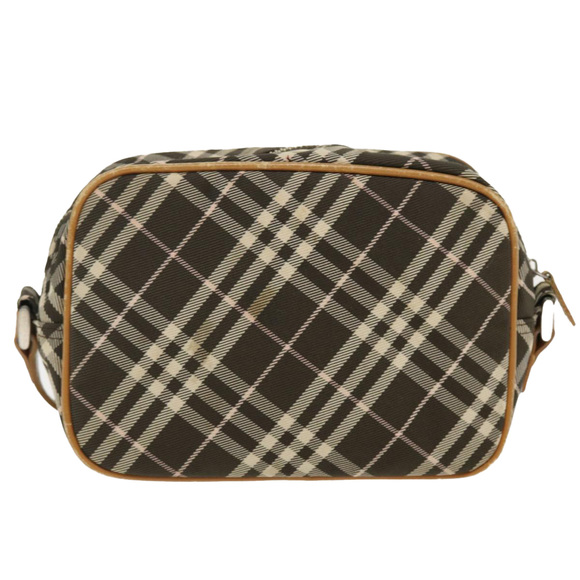 BURBERRY Nova Check Shoulder Bag Nylon Black Auth 39654 - Picture 2 of 16